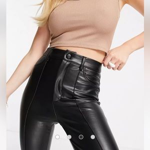 NWT ASOS faux leather pants, 12P